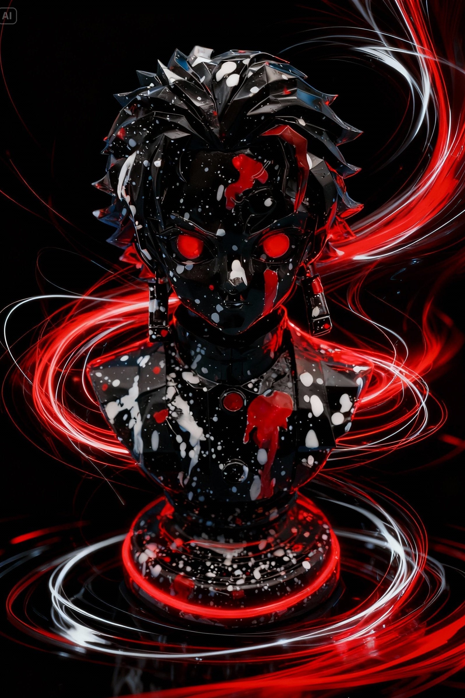 Demon slayer - Kimetsu no yaiba - Anime/manga Figurine - Streetart - Low Poly - 14cm